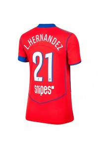 Paris Saint-Germain Lucas Hernandez #21 Jalkapallovaatteet Naisten Kolmaspaita 2025-26 Lyhythihainen